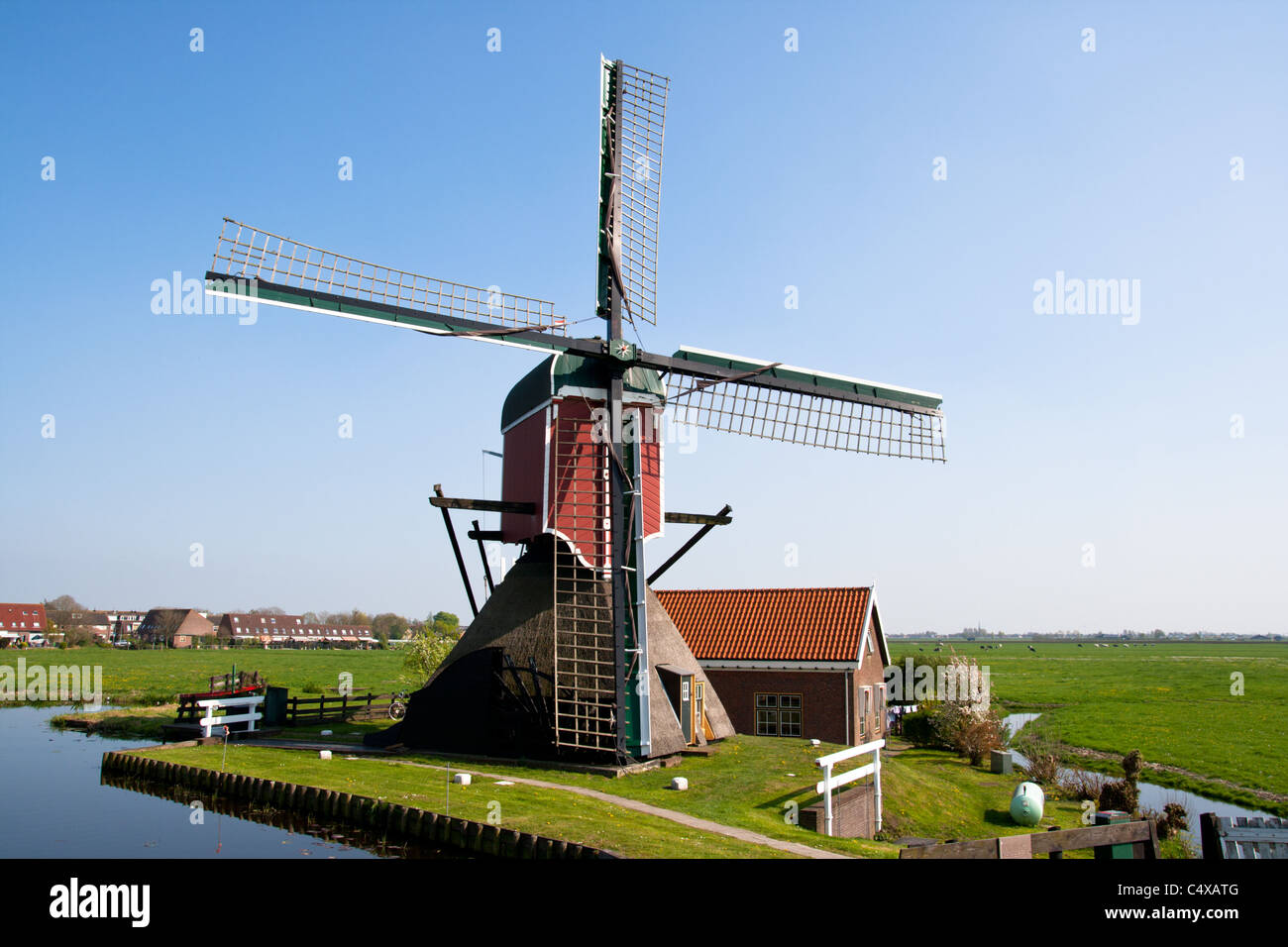 Classic windmill in Holland Stock Photo Alamy
