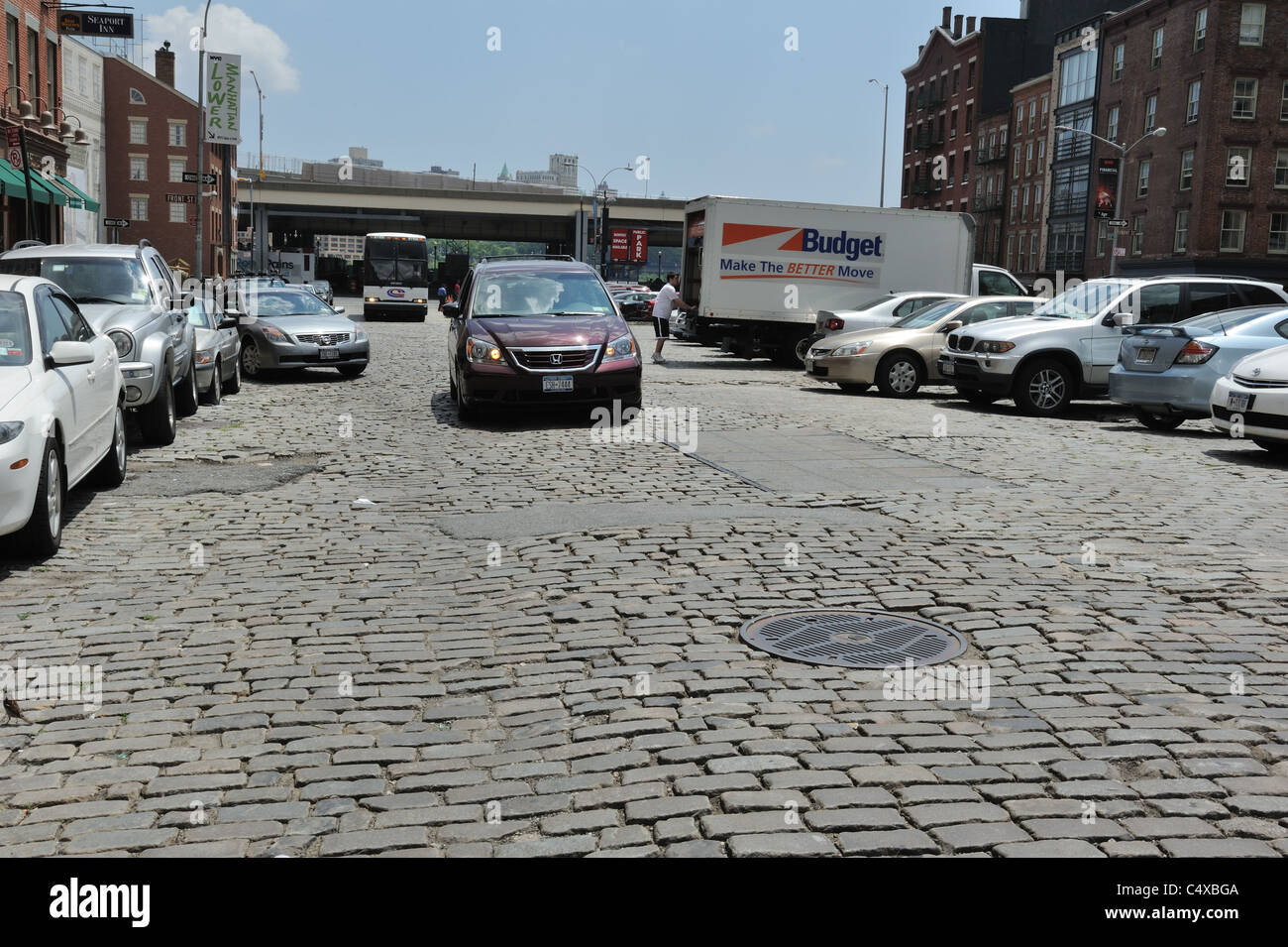 Peck Slip, once an inlet of New York City's East River where ships