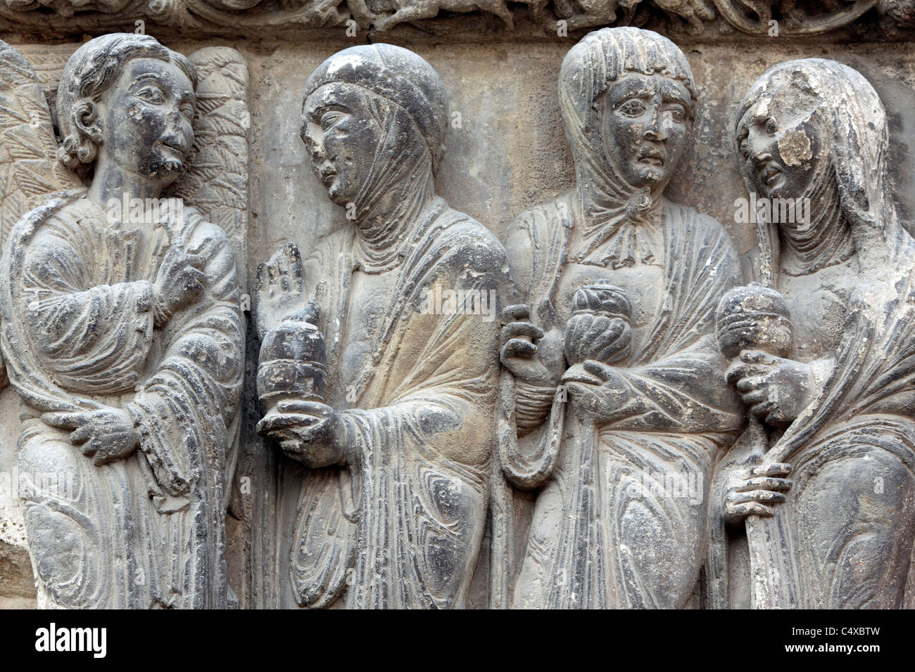 Church of St. Michael, Estella-Lizarra, Navarra, Spain Stock Photo