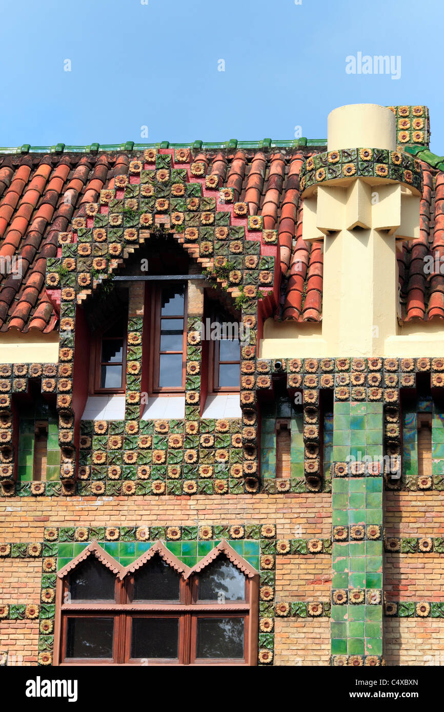 El Capricho, a building by Antoni Gaudi, Comillas, Cantabria, Spain Stock Photo