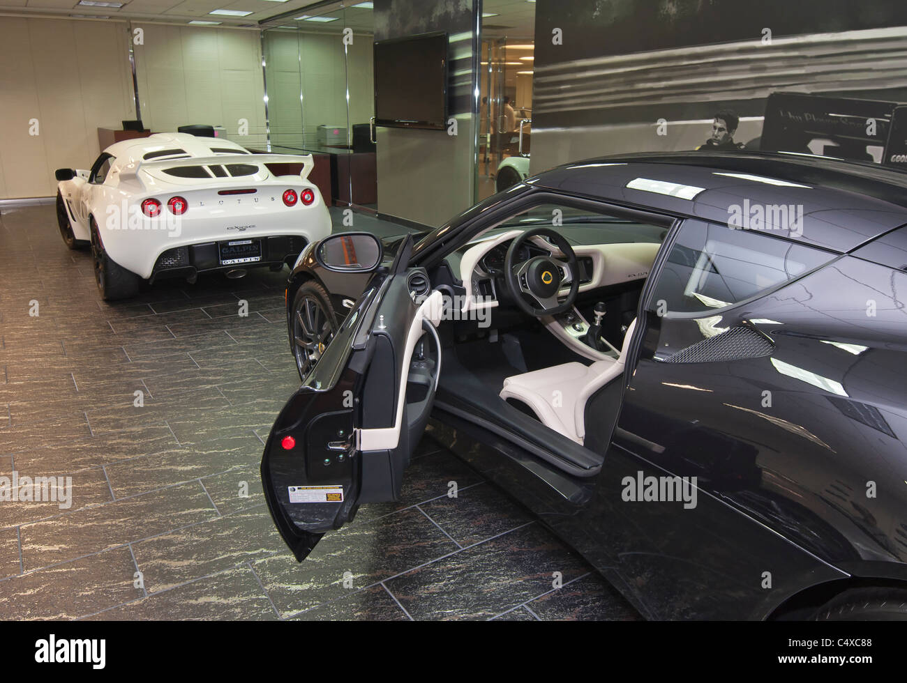 Galpin Motor's Club Aston Martin showroom. Stock Photo