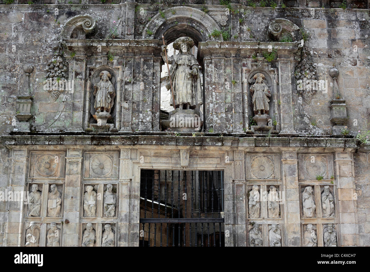 Cathedral, Santiago de Compostela, Galicia, Spain Stock Photo