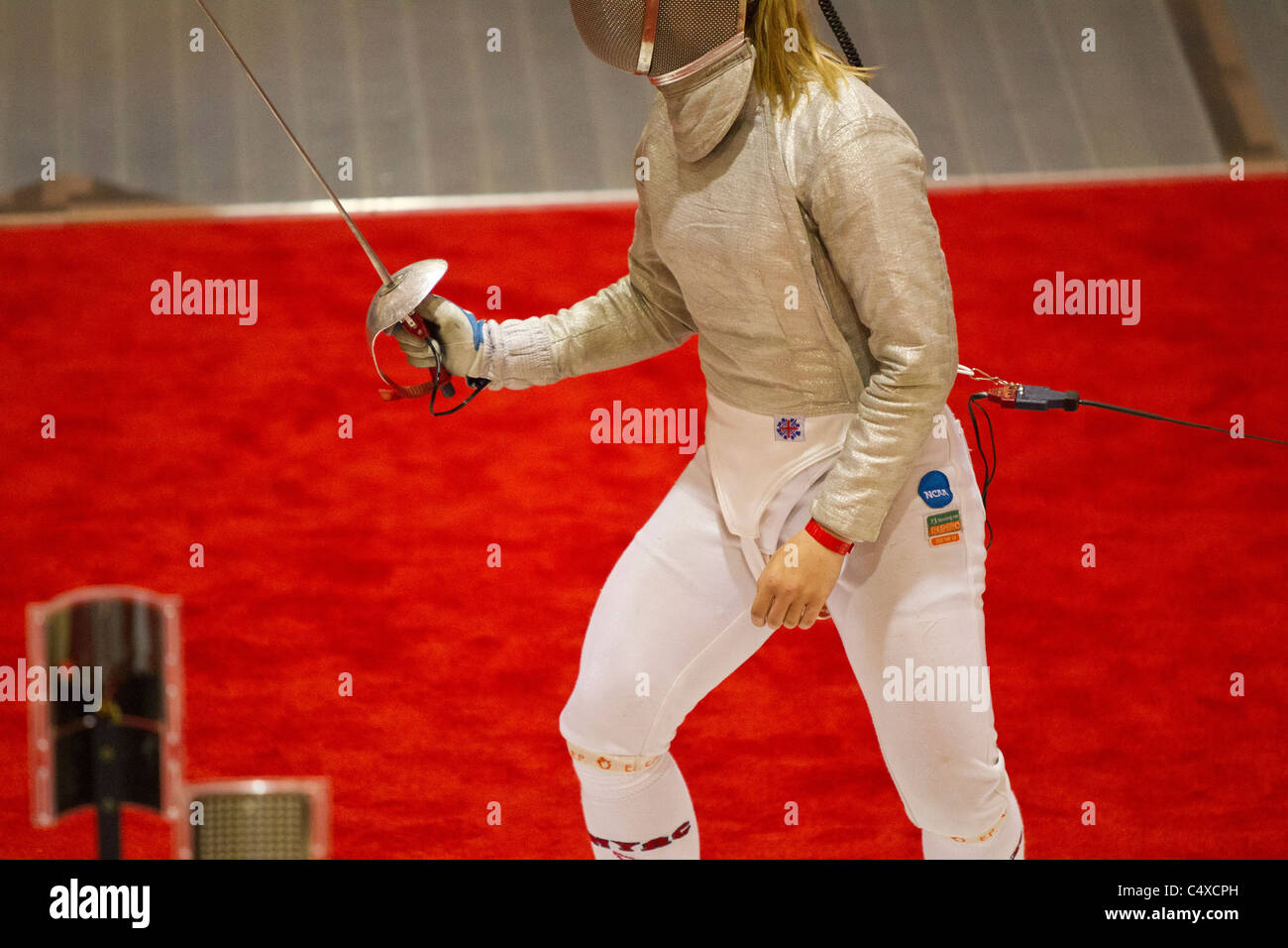 Competitors at the 2011 New York Saber World Cup. Stock Photo