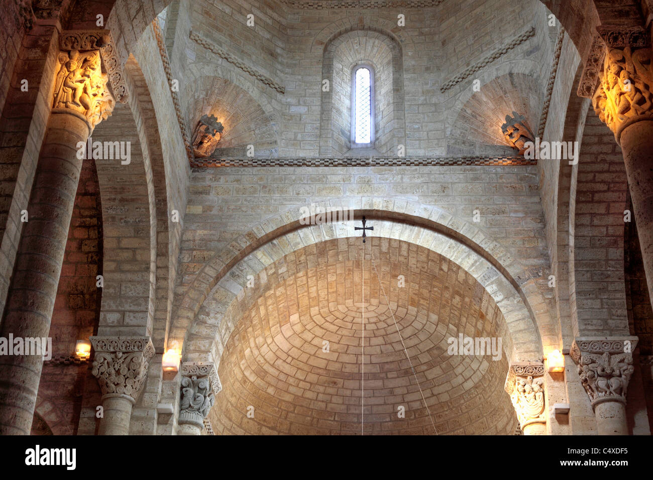 Romanesque church of San Martin de Tours, Fromista, Valladolid, Castile and Leon, Spain Stock Photo