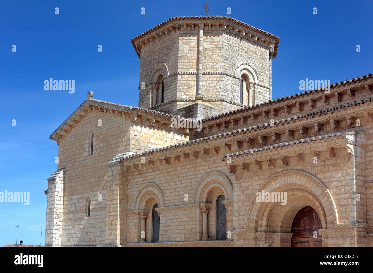 Romanesque church of San Martin de Tours, Fromista, Valladolid, Castile and Leon, Spain Stock Photo