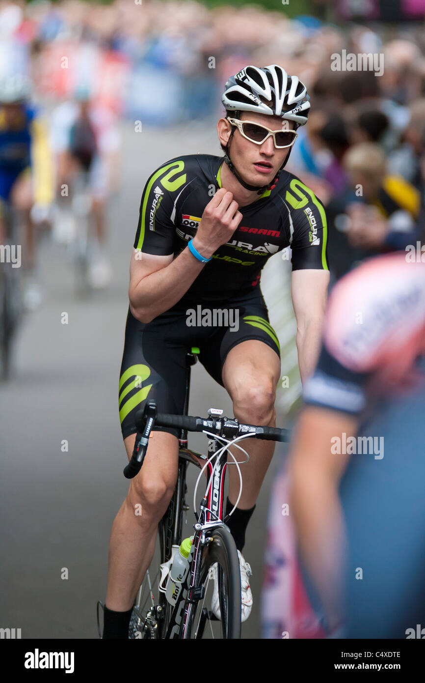 Callum wilkinson competing for Endura Racing in the warmup before ...