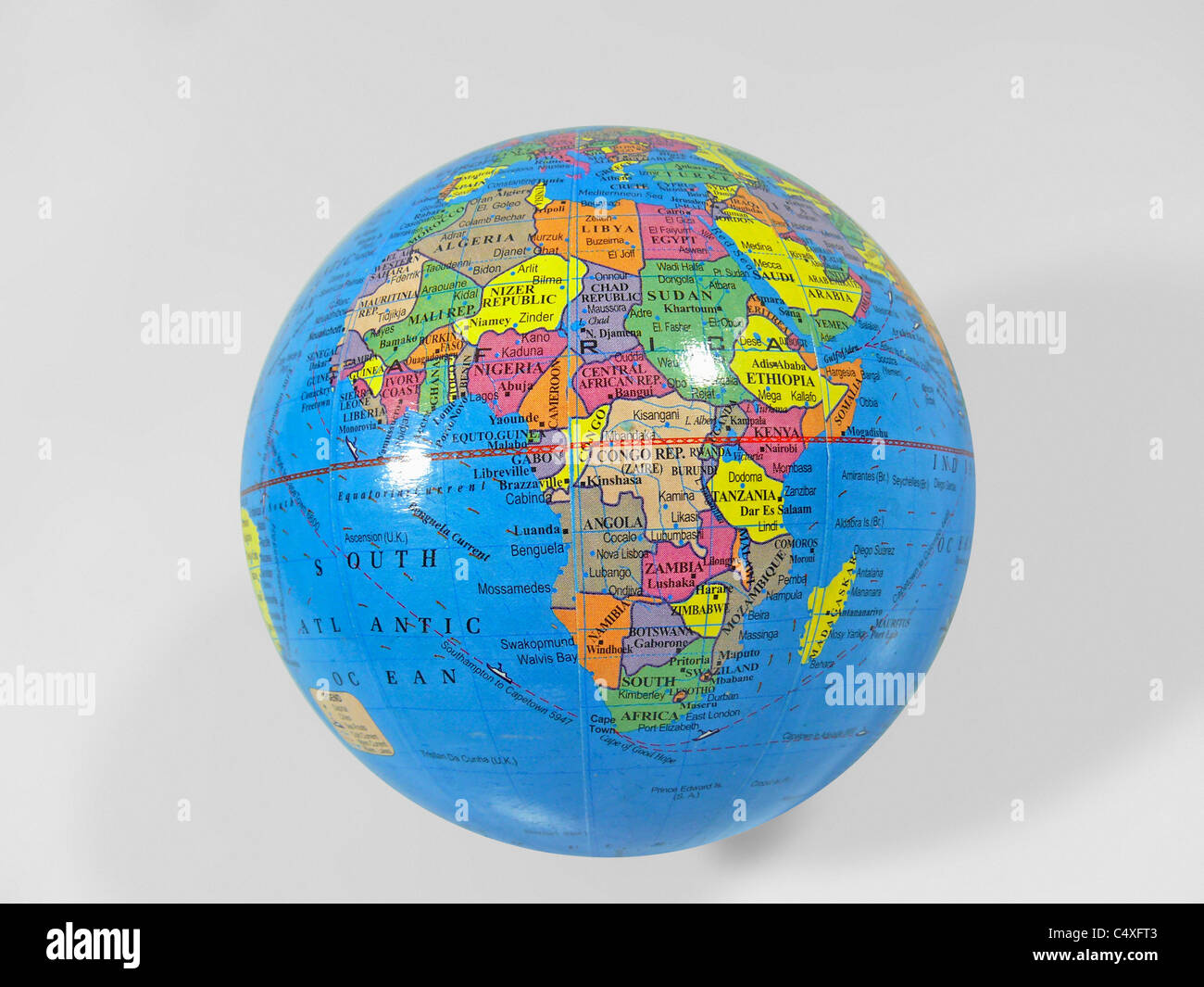 Model of planet Earth Stock Photo