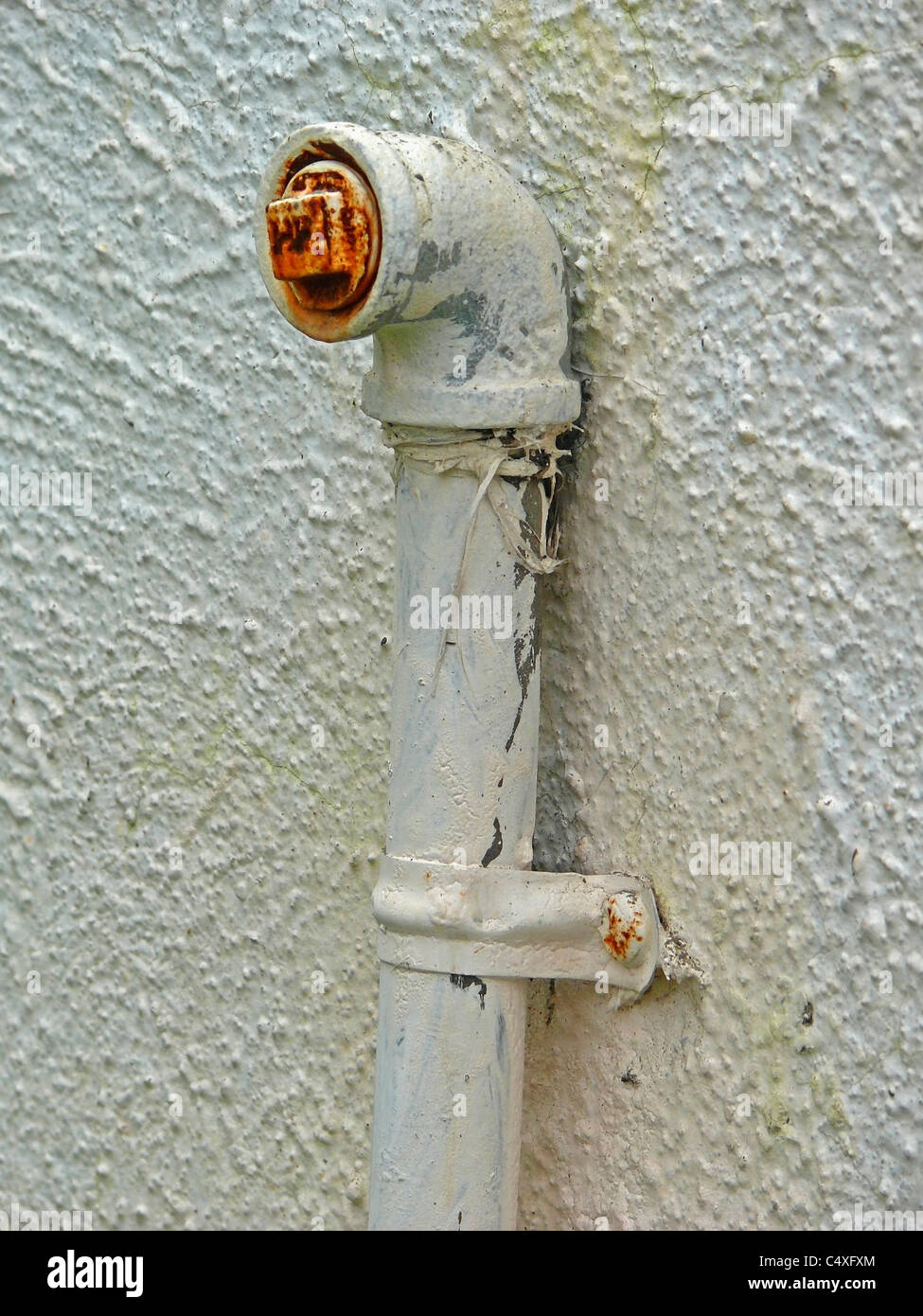 Close up of drinking water supplier pipe Pune, Maharashtra, India Stock