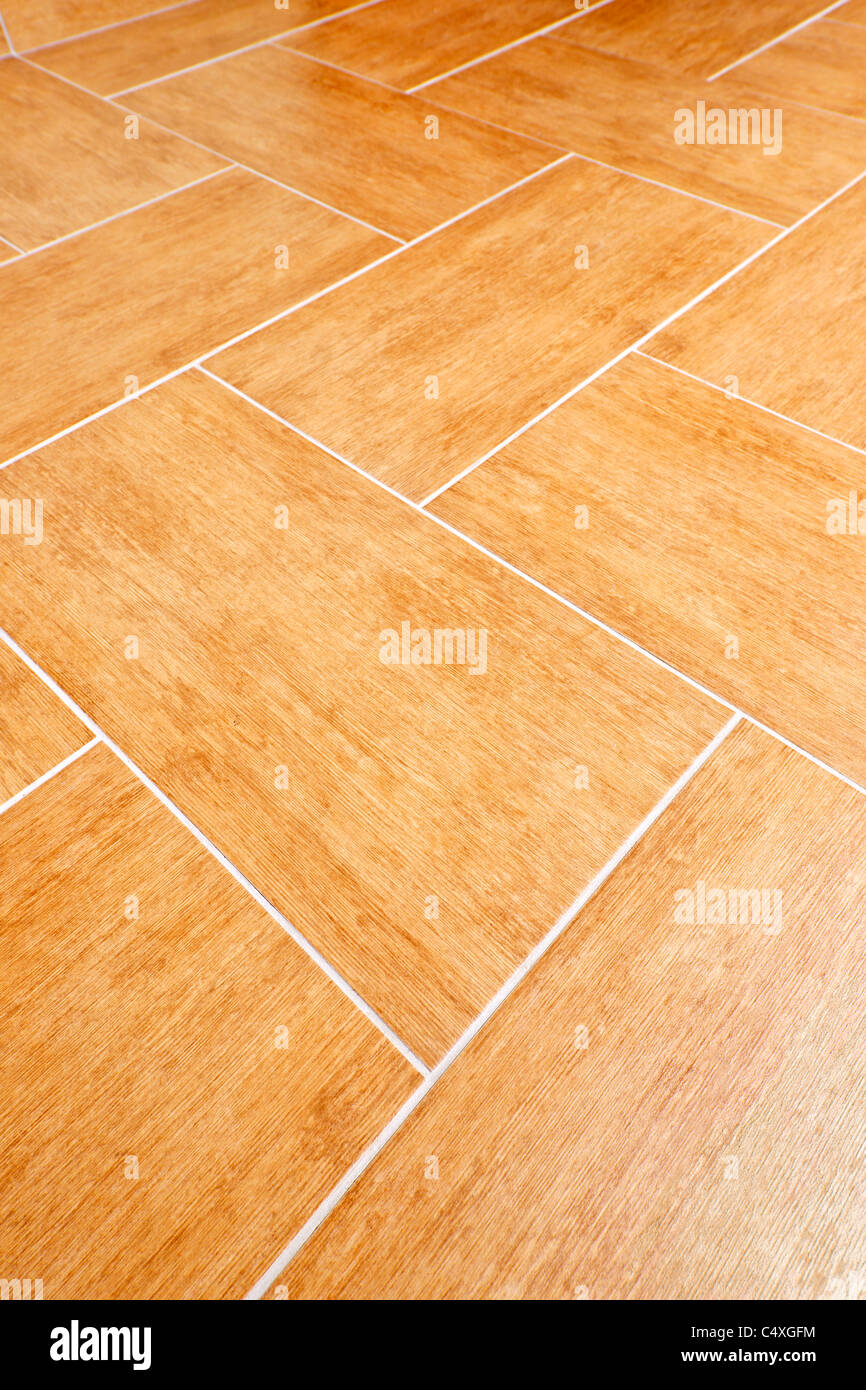 Ceramic tiles flooring close up as background Stock Photo