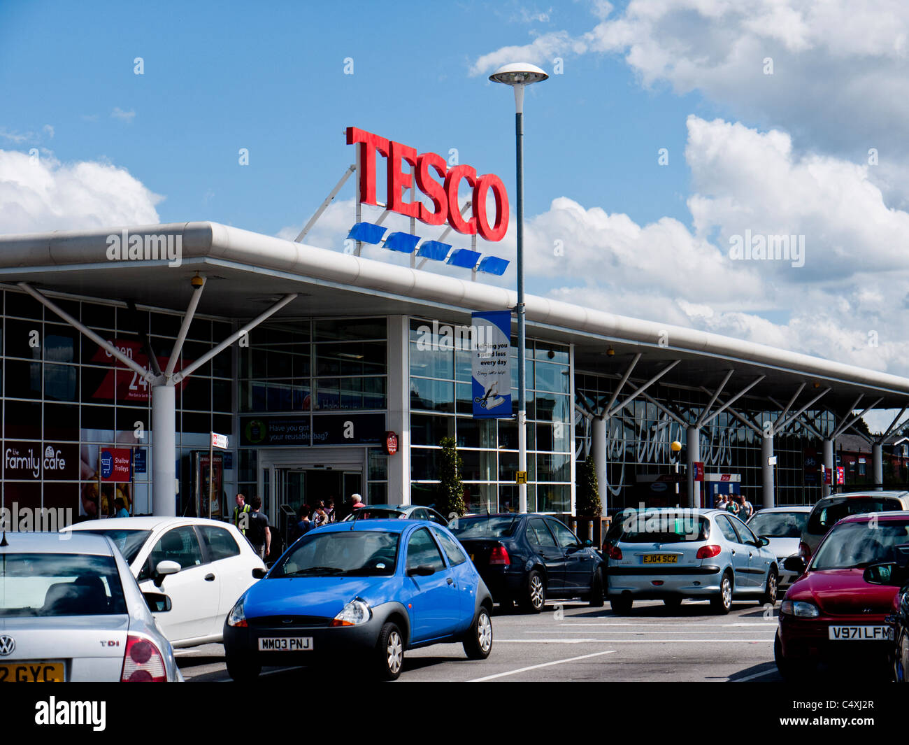 Tesco store, Oldham, Lancashire, England, UK Stock Photo Alamy