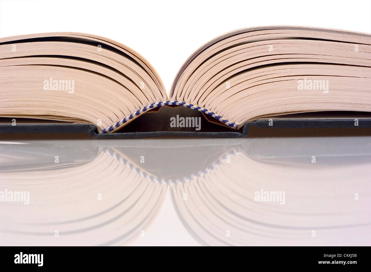 Detail of a open book Stock Photo