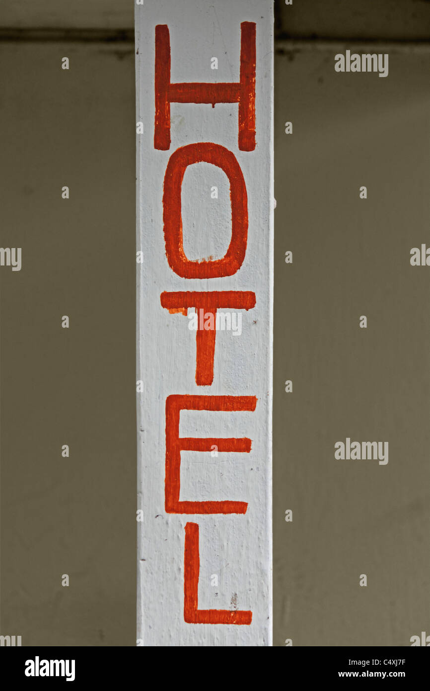 Hotel sign, Indication Board Stock Photo