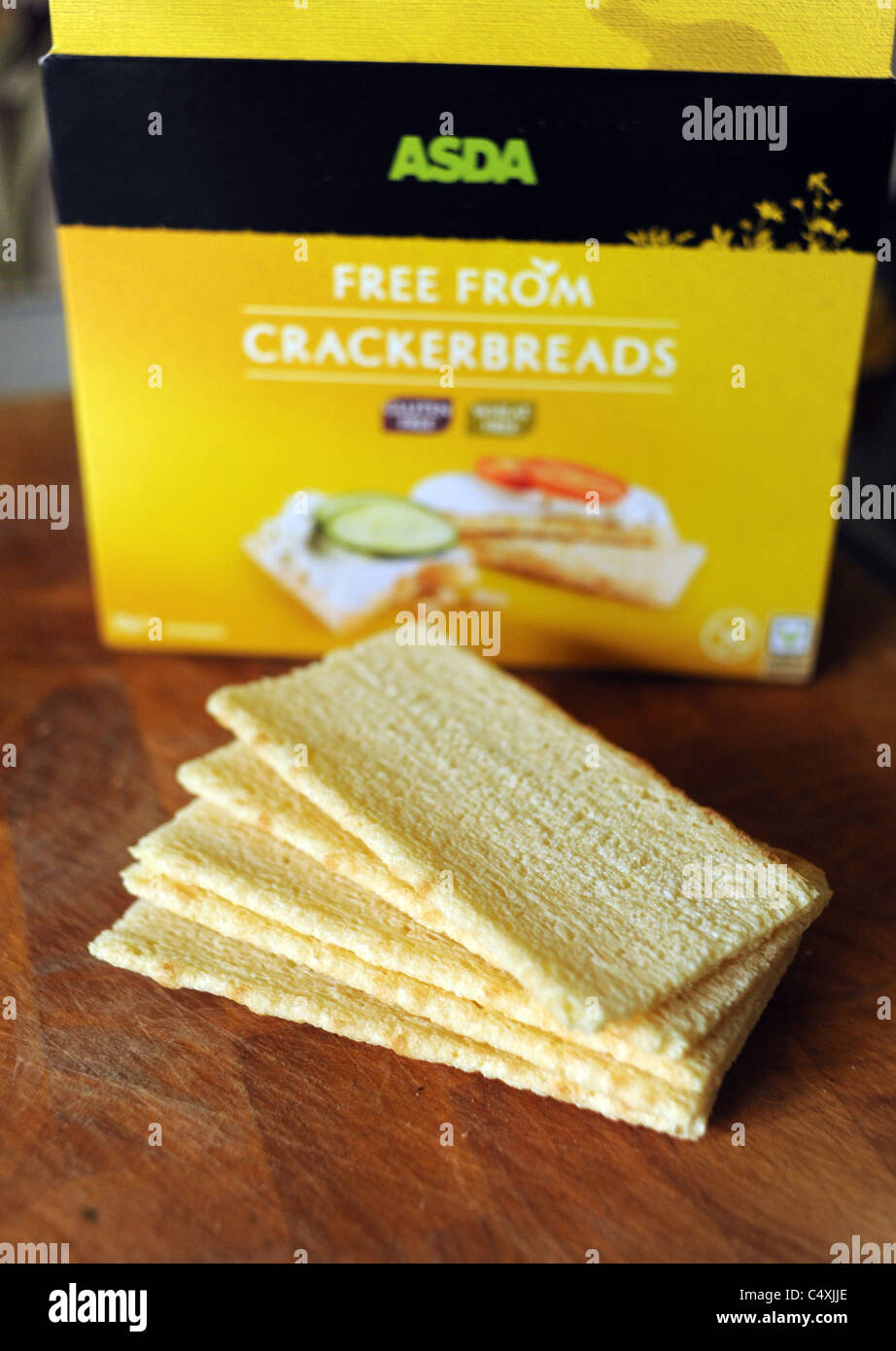 Wheat and gluten free cracker breads bought from Asda supermarket UK