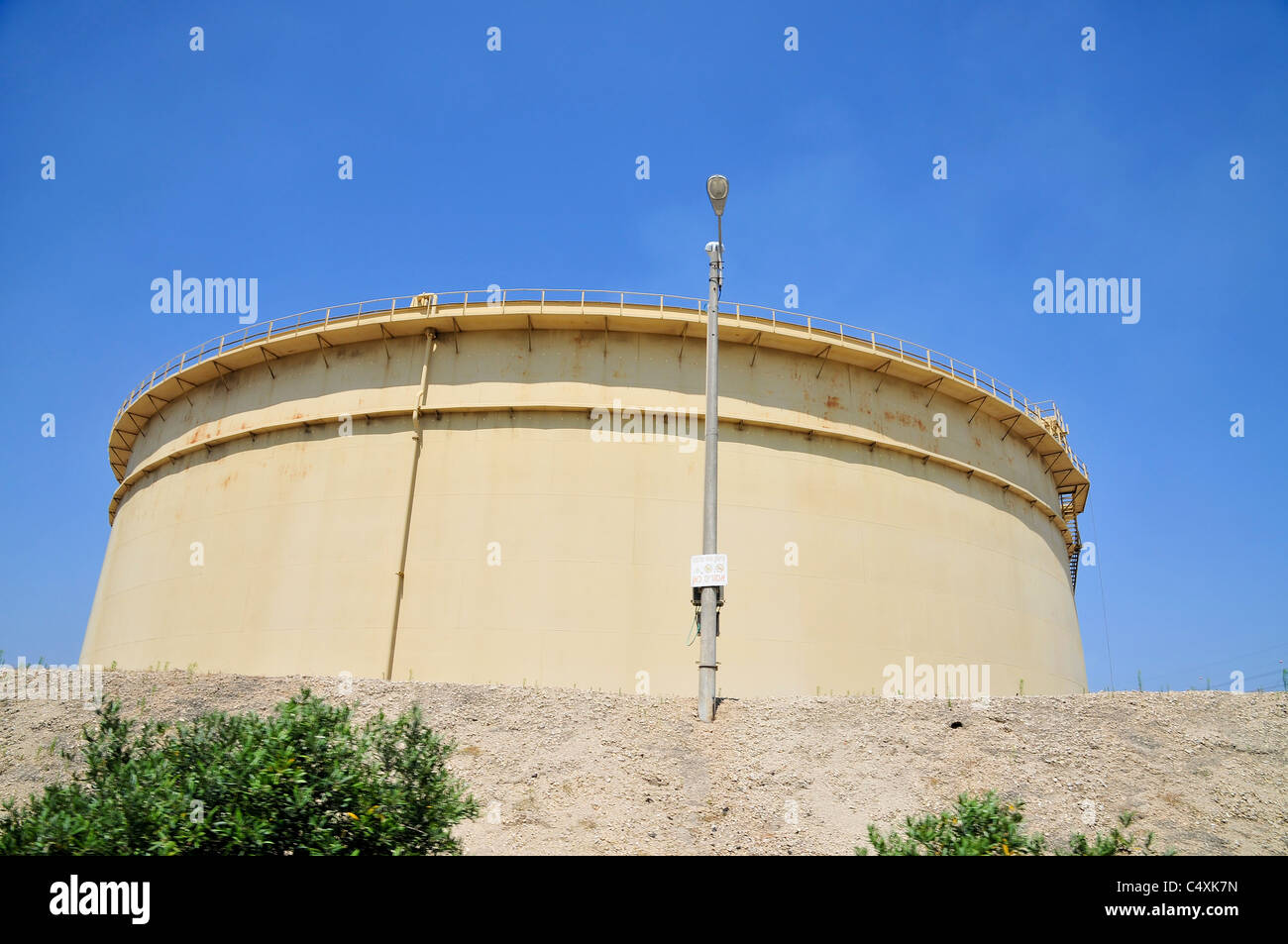 diesel fuel storage silo Stock Photo
