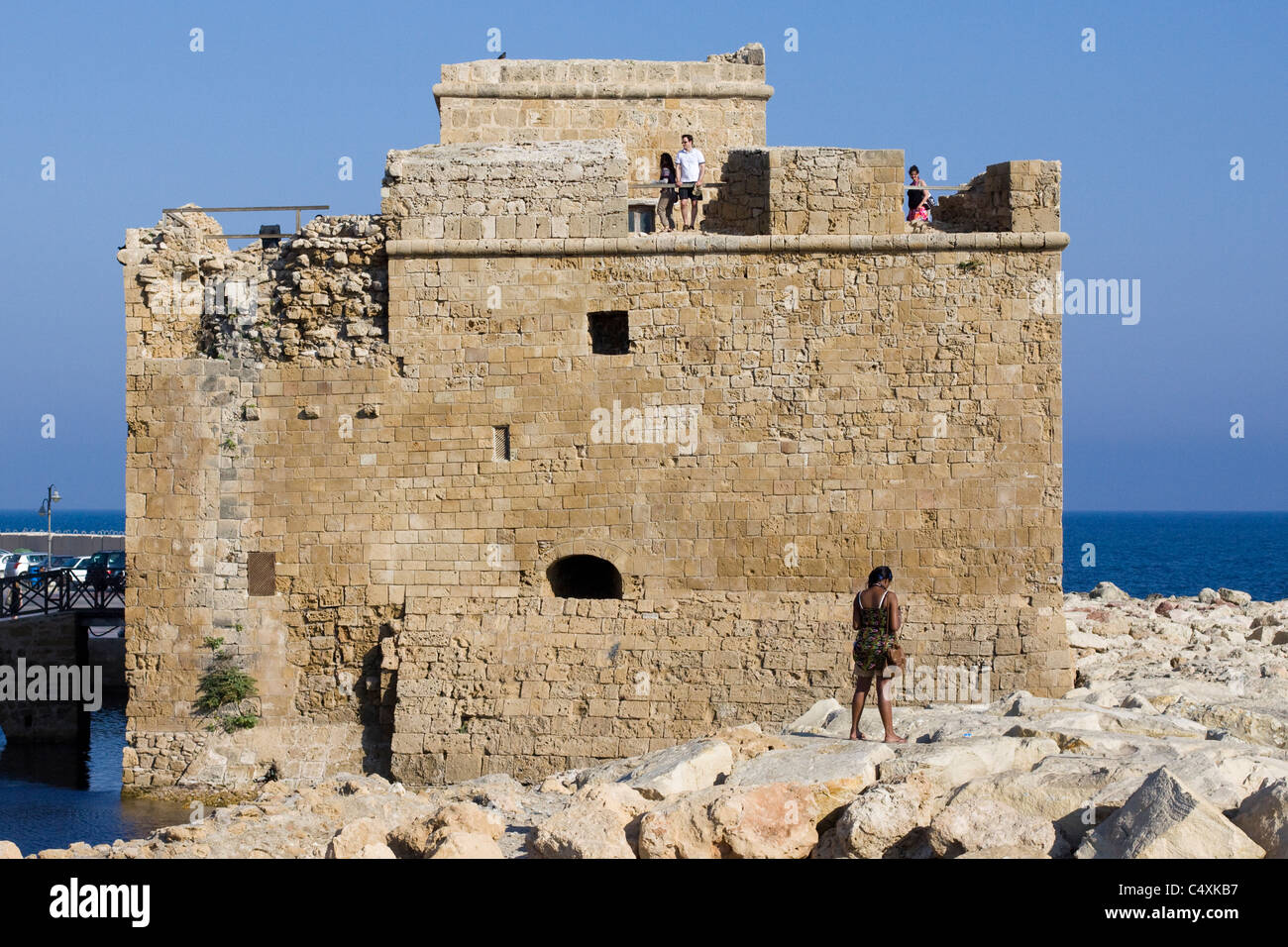 Paphos Castle Fort Pafos Cyprus Stock Photo Alamy