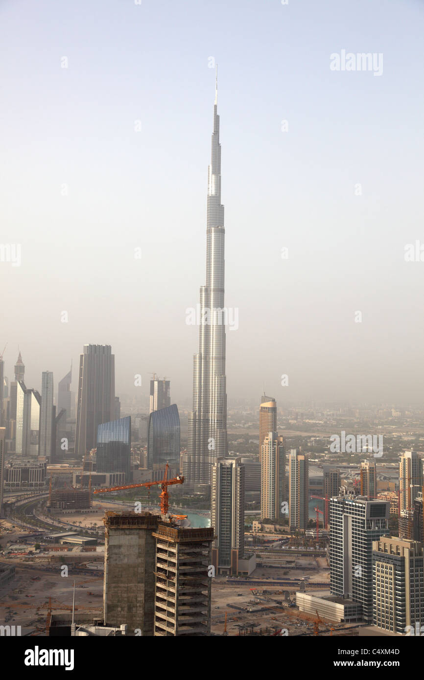 Burj Khalifa - highest skyscraper in the world. Dubai, United Arab Emirates Stock Photo