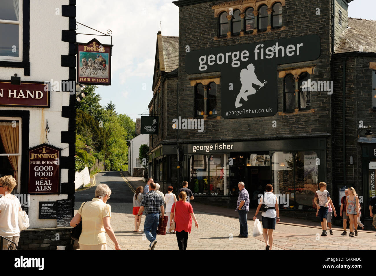 Keswick town centre Stock Photo Alamy