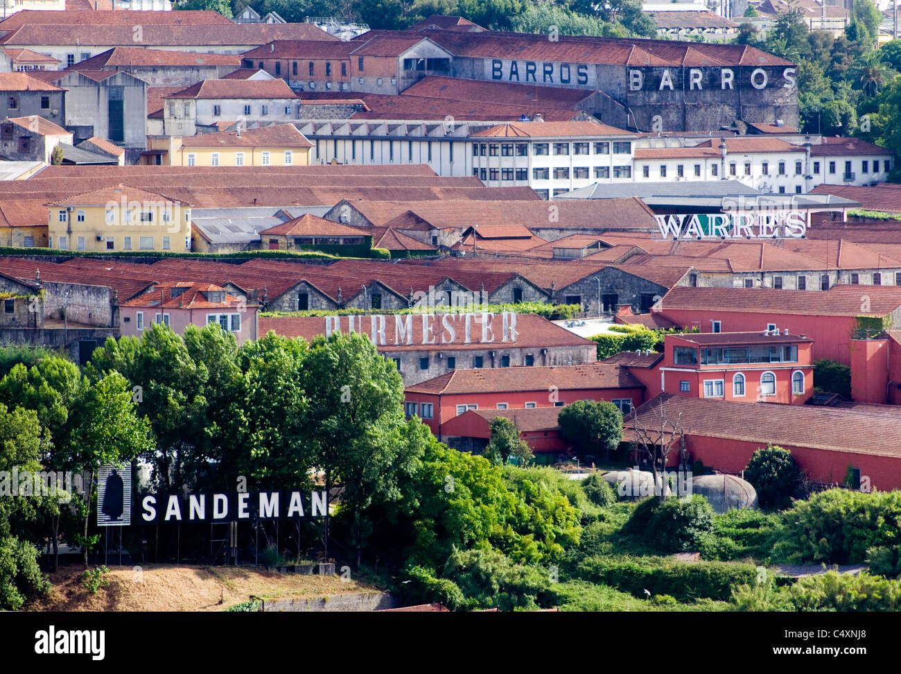 port wine storage warehouses in Porto, Portugal Stock Photo Alamy
