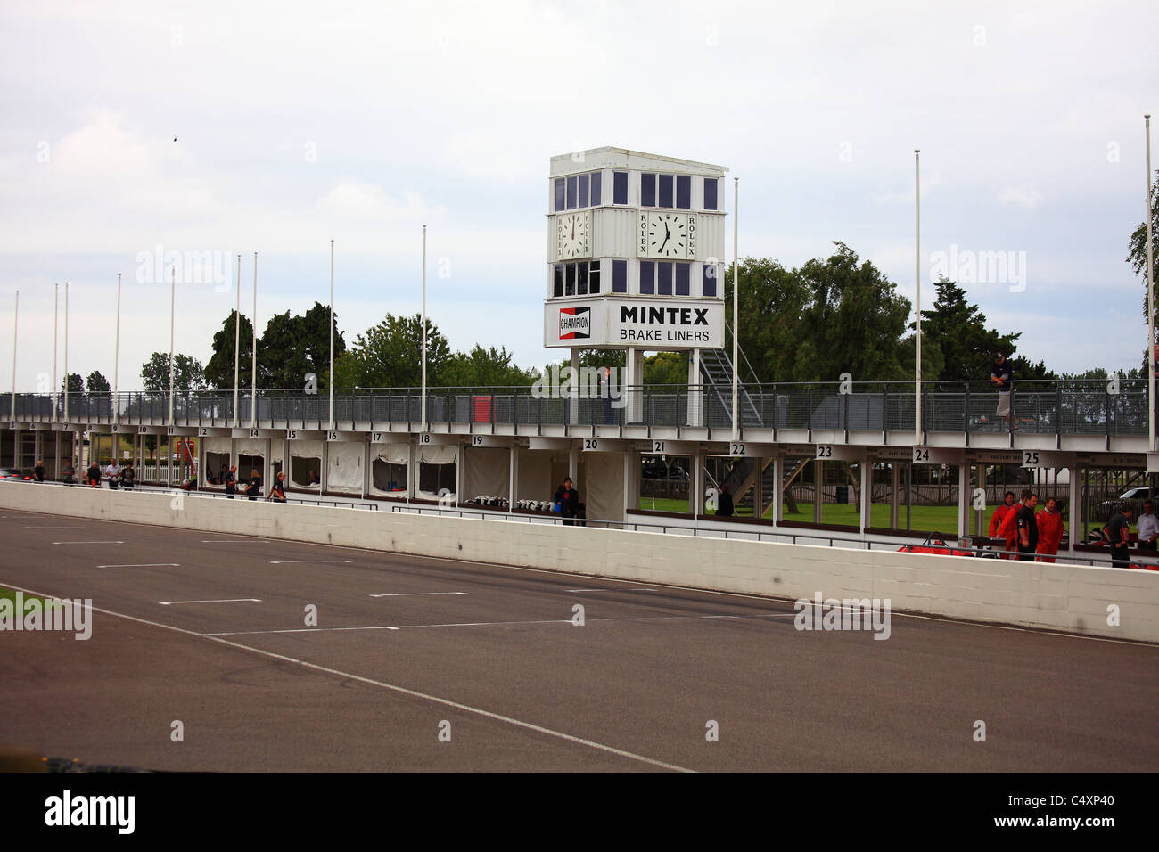 Goodwood Curcuit, the historic motor racing venue near Chichester in West Sussex. Stock Photo