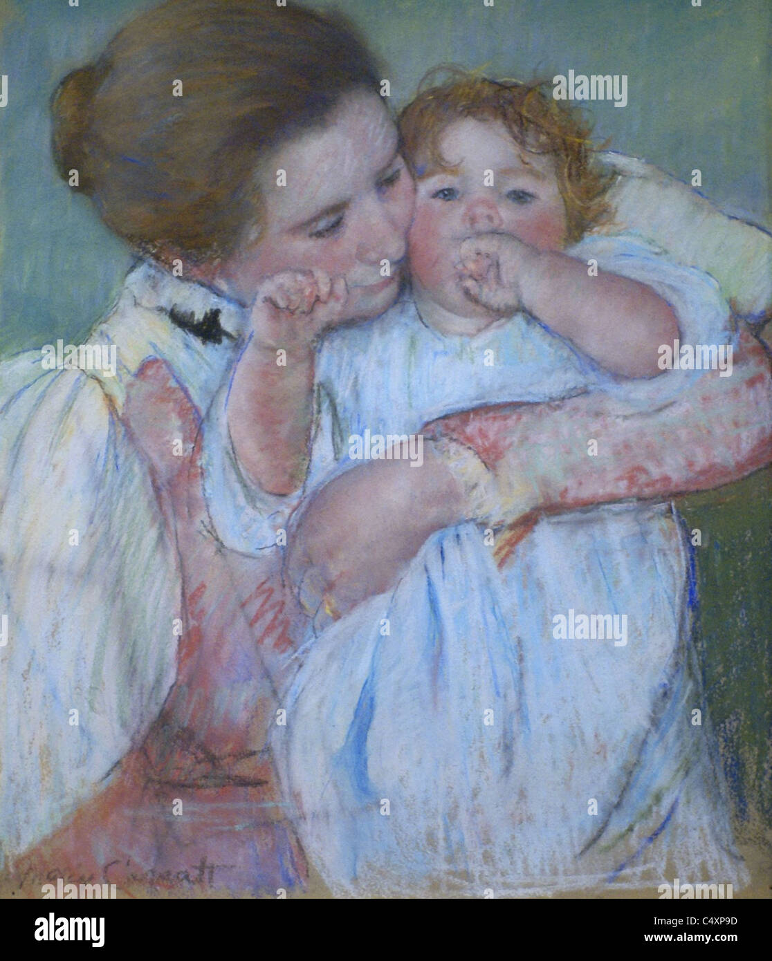 Mary Cassatt  Mère et enfant - Mother and child  1886  Orsay Museum - Paris Stock Photo