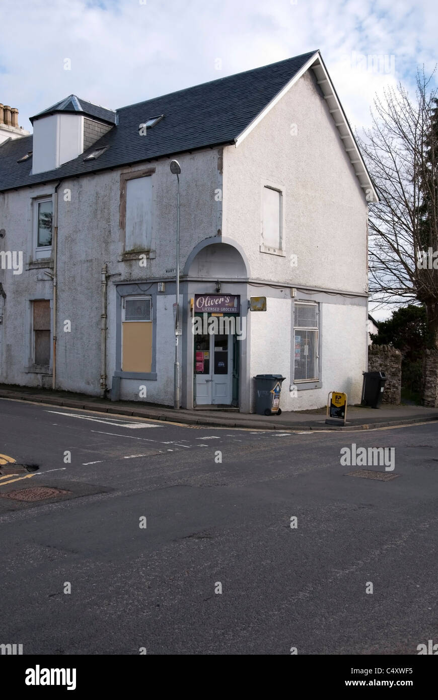 Traditional scottish corner shop hires stock photography and images