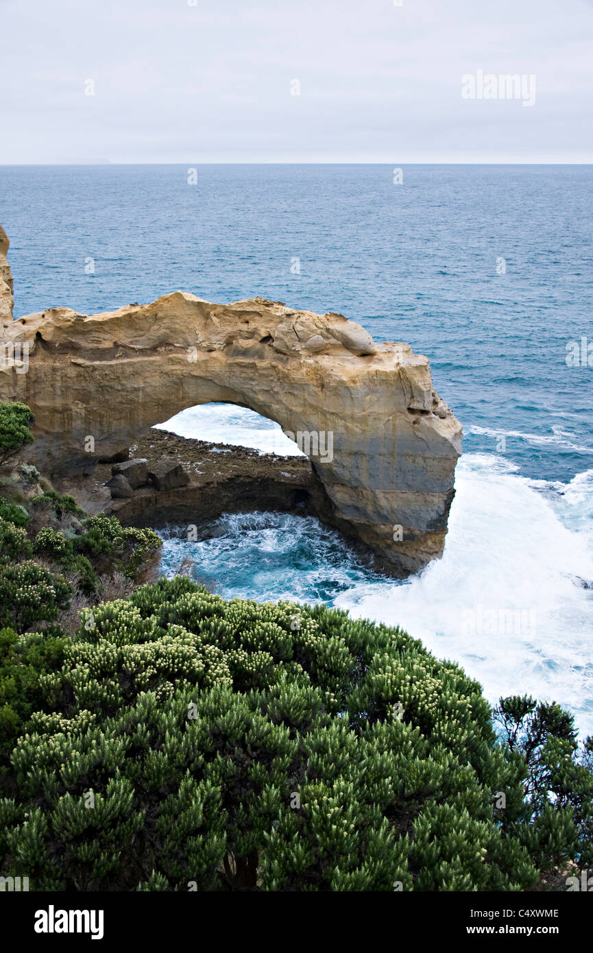 Archway Formed by Erosion by Sea in Rocks on the Great Ocean Road near ...