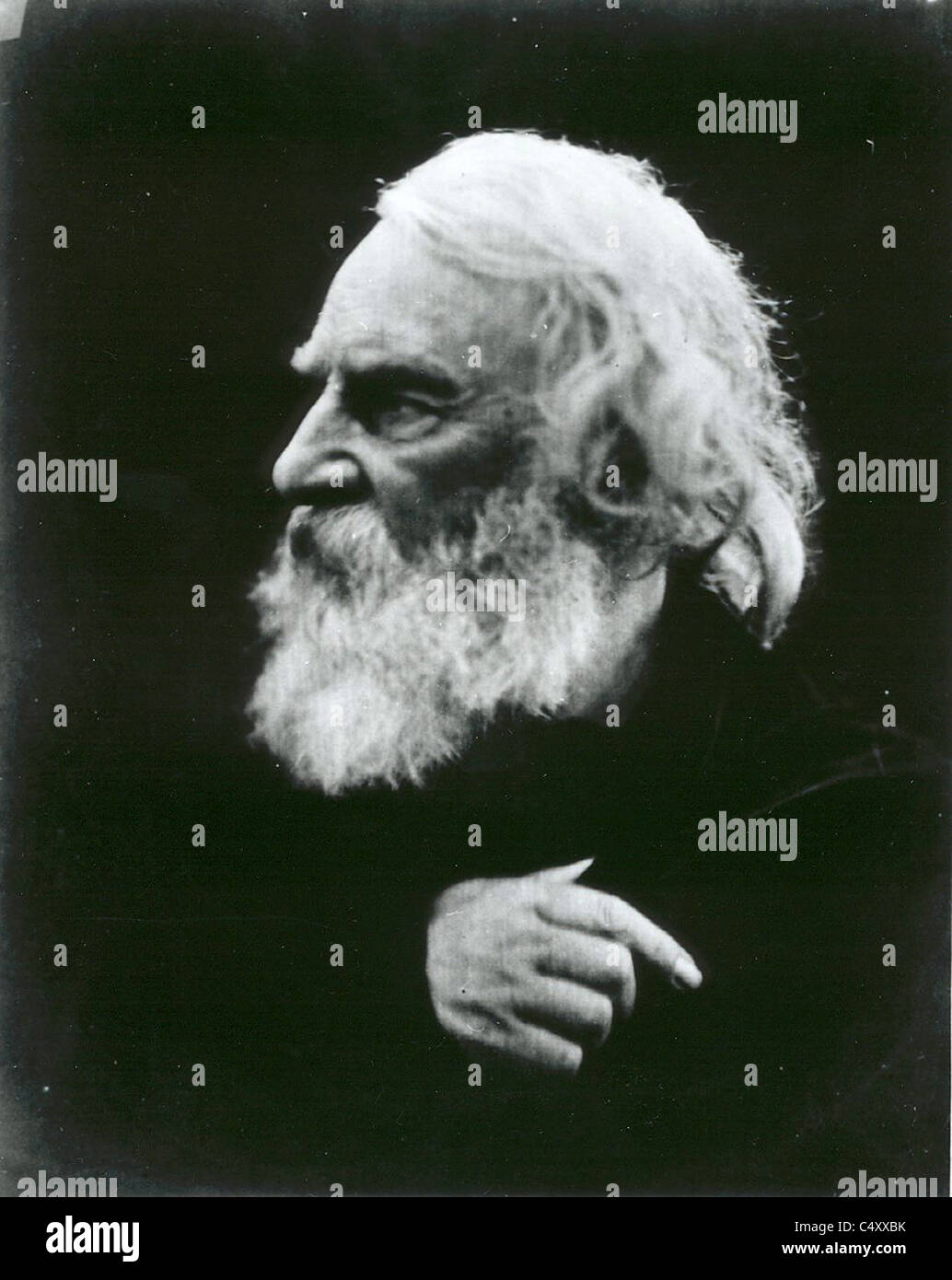 Henry Wadsworth Longfellow, American poet and educator Stock Photo