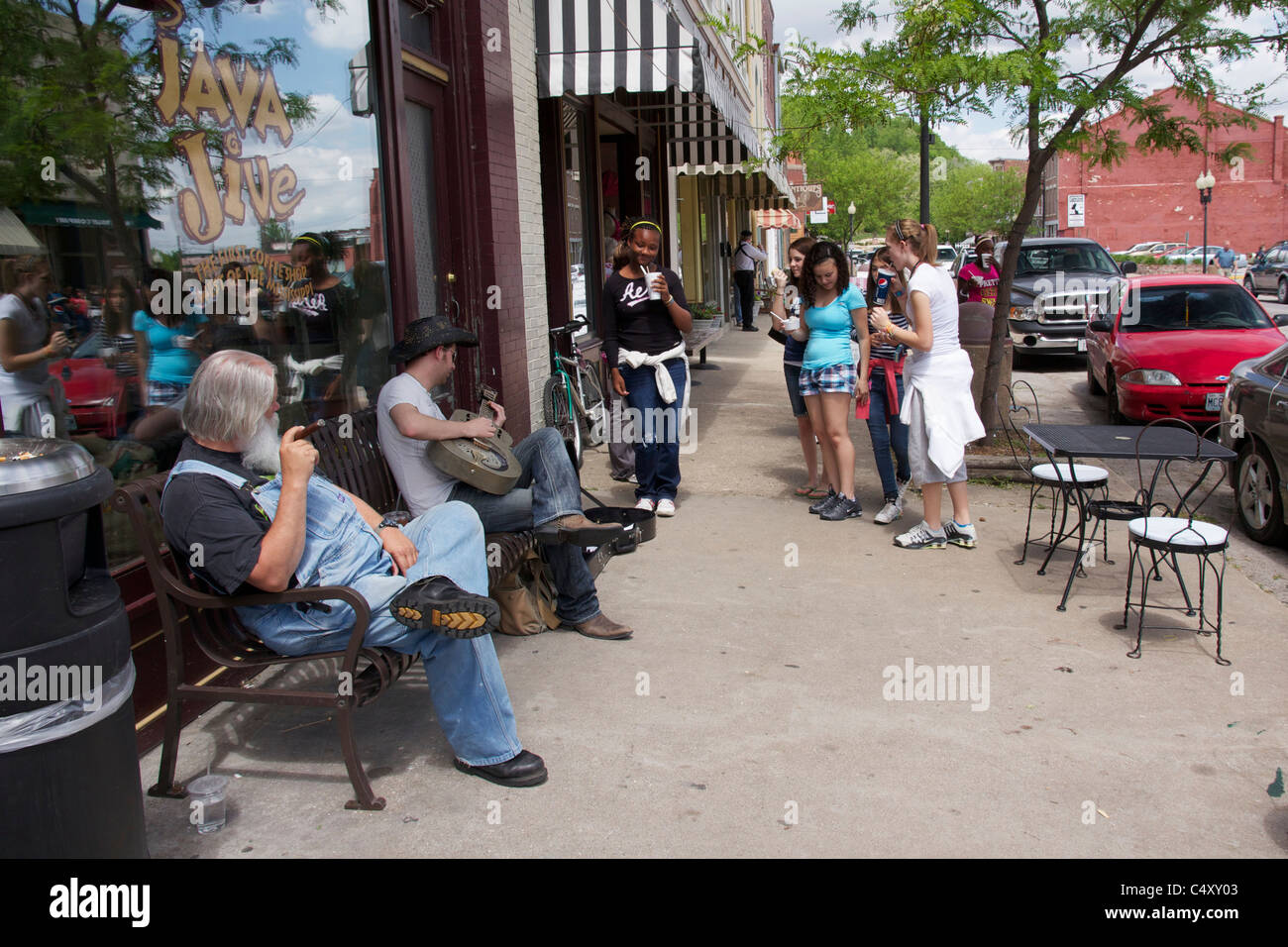 Scene on Main Street. Hannibal, Missouri. Stock Photo