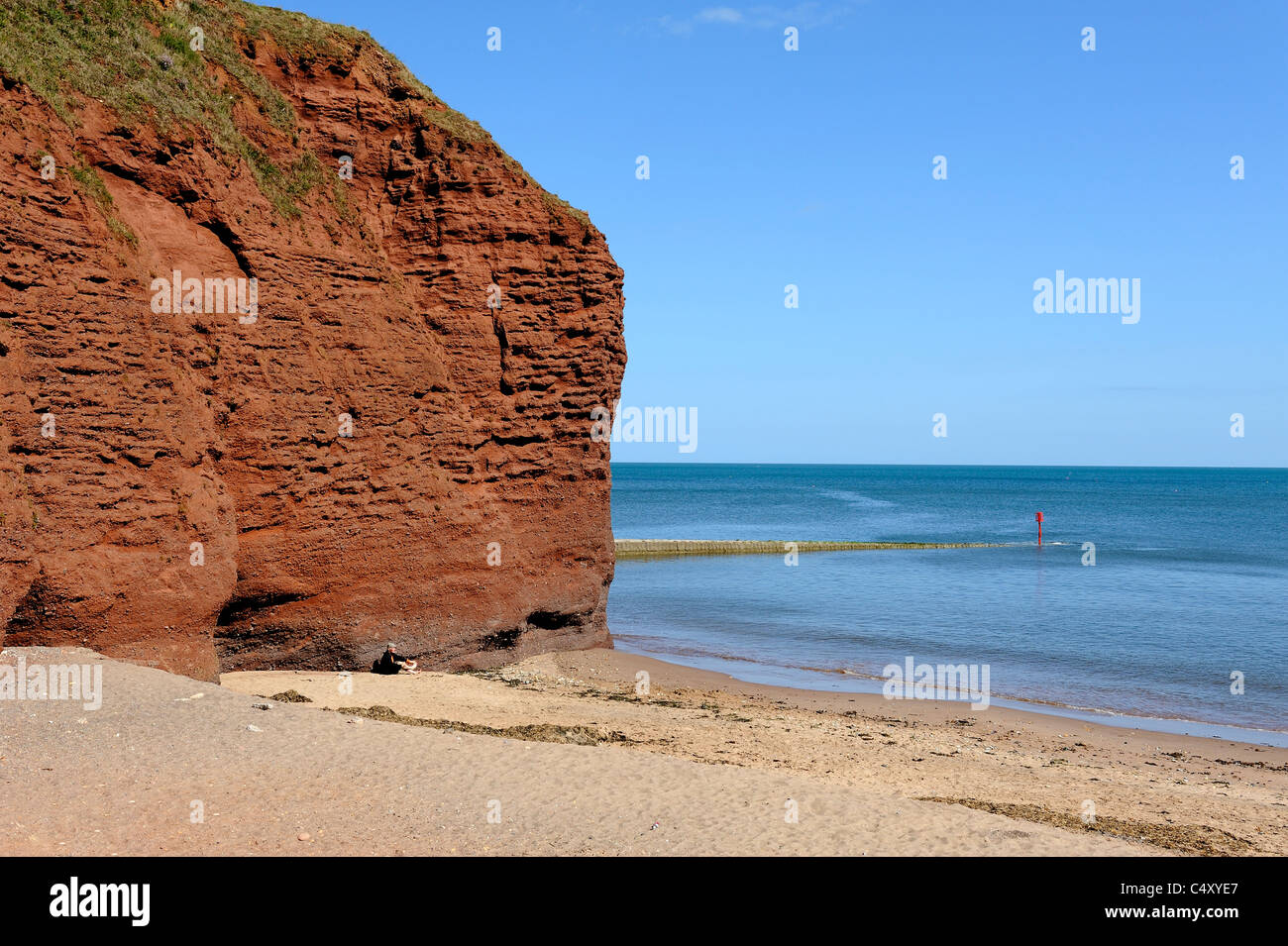 red rock beach dawlish devon england uk Stock Photo - Alamy