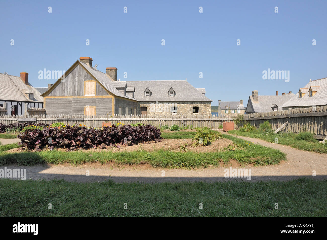 Fortress of Louisbourg village Stock Photo Alamy
