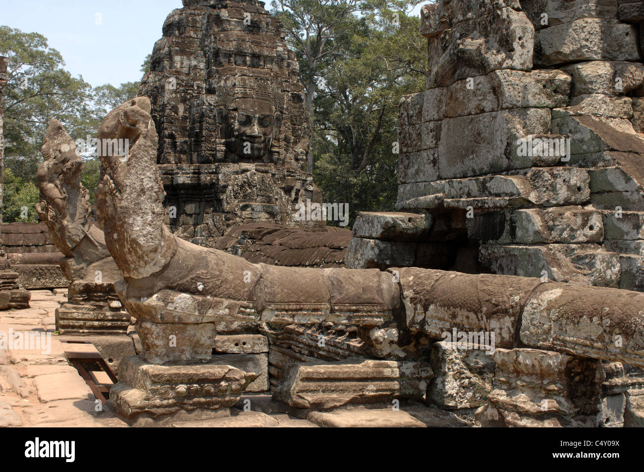 Angkor Temple Bayon, Cambodia, Asia Stock Photo - Alamy