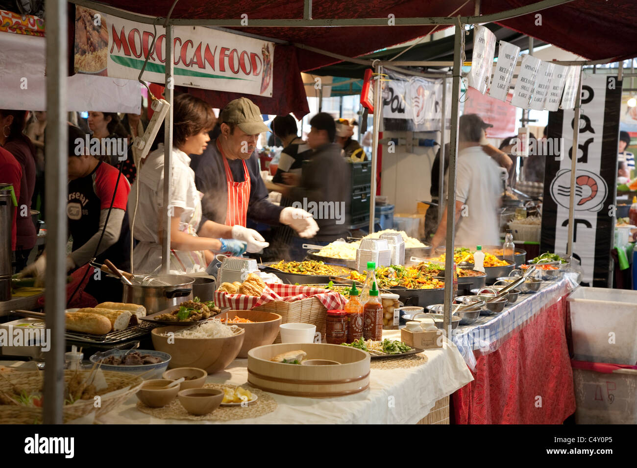 Food Stalls in the Sunday Up Market; The Old Truman Brewery; Ely's Yard