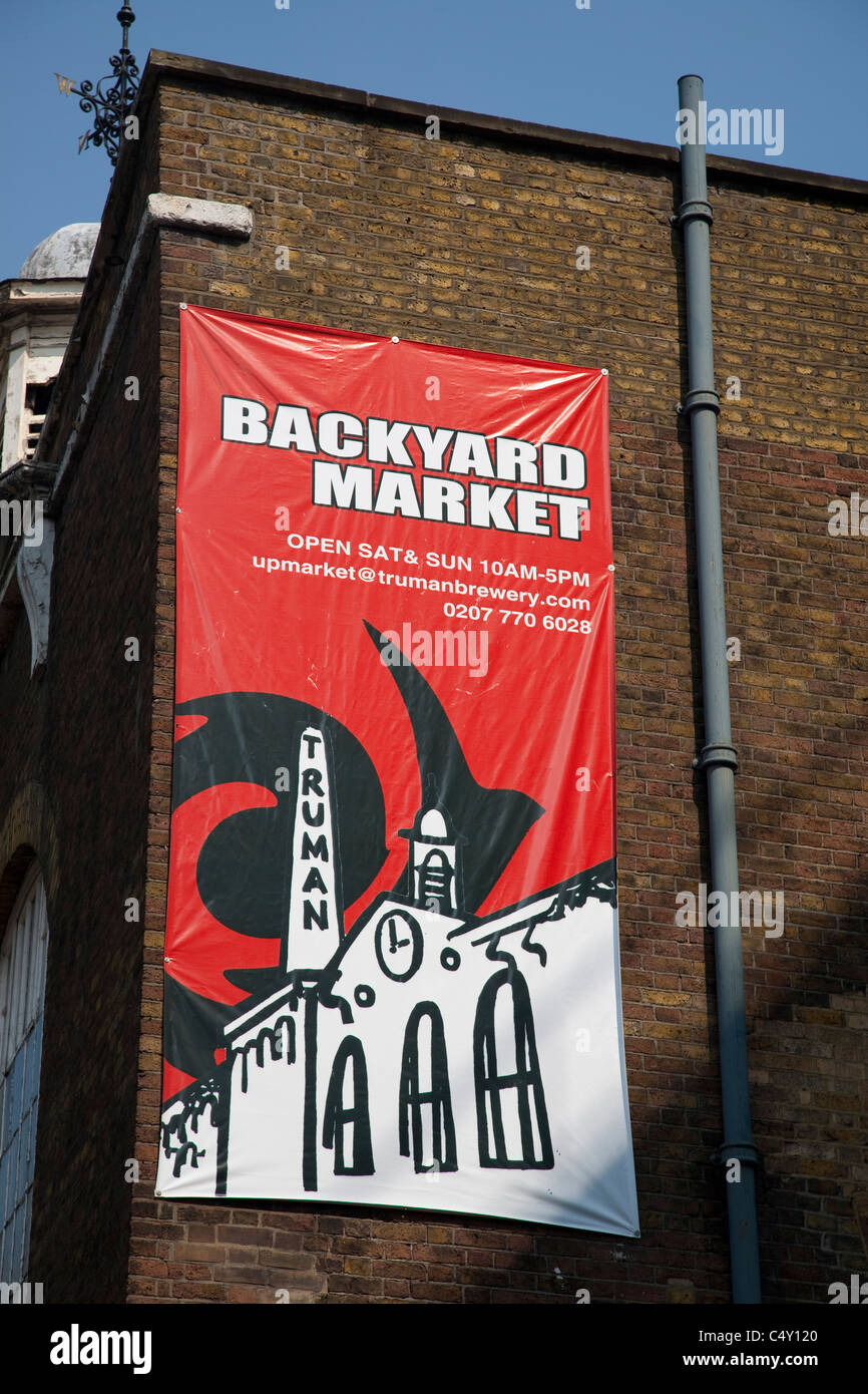 Backyard Market,, Sunday Up Market, Brick Lane, London, England, UK Stock Photo