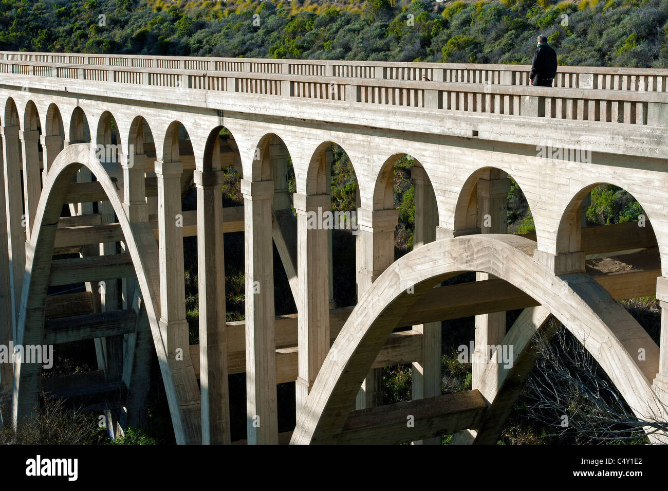 The old Highway 1 bridge at Arroyo Hondo, Santa Barbara county
