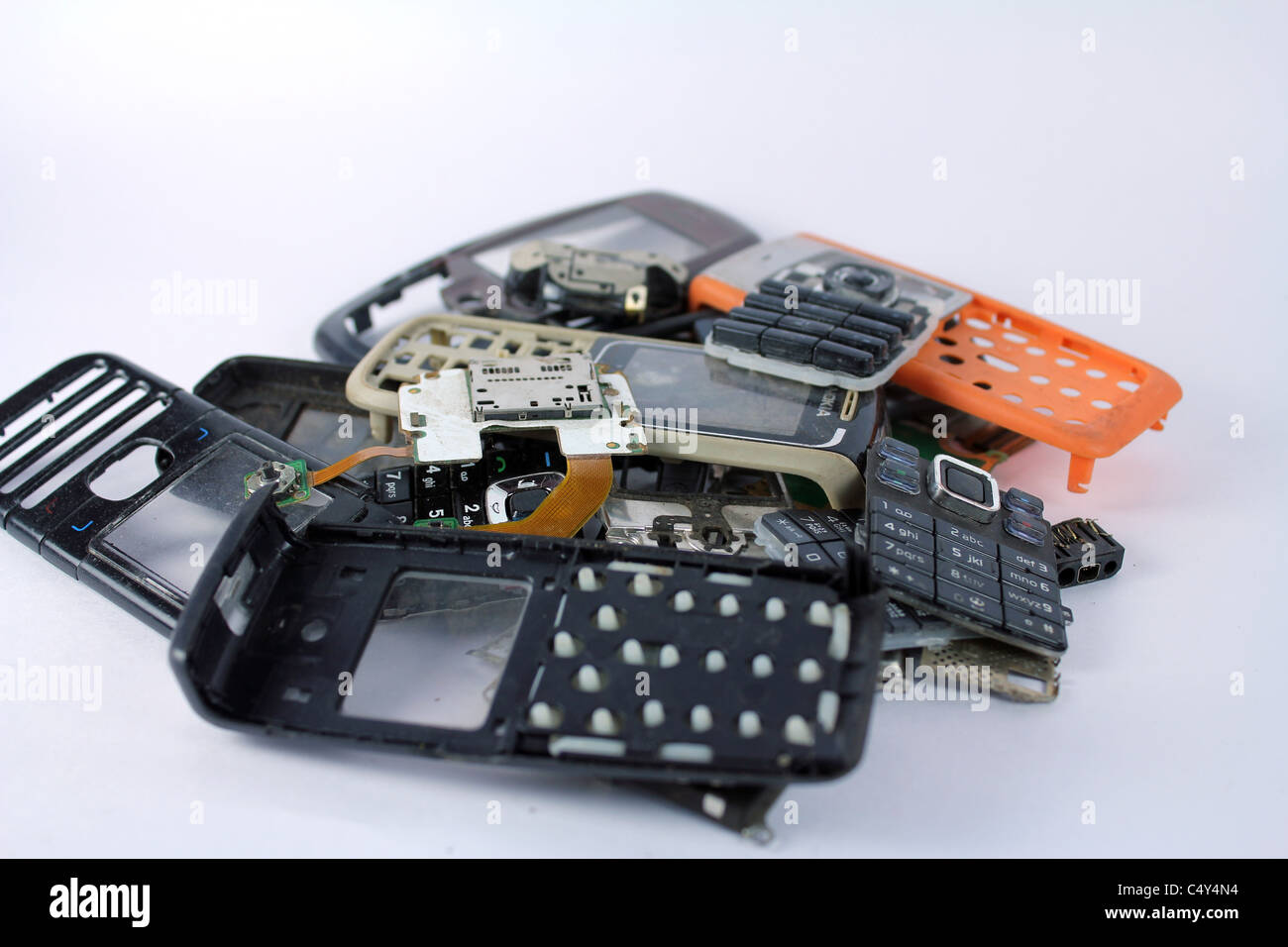 mobile phones dump Stock Photo