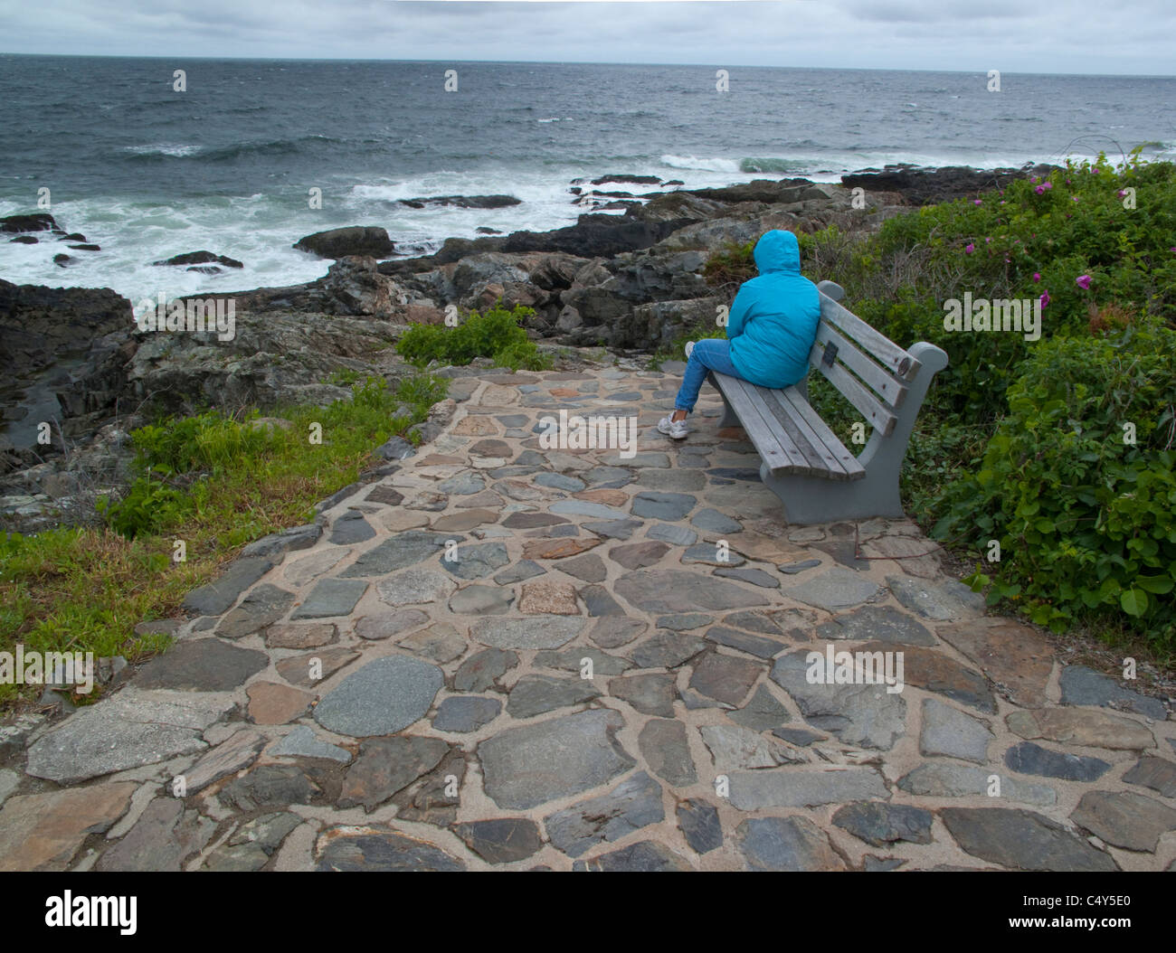 Marginal Way in Ogunquit Maine Stock Photo Alamy