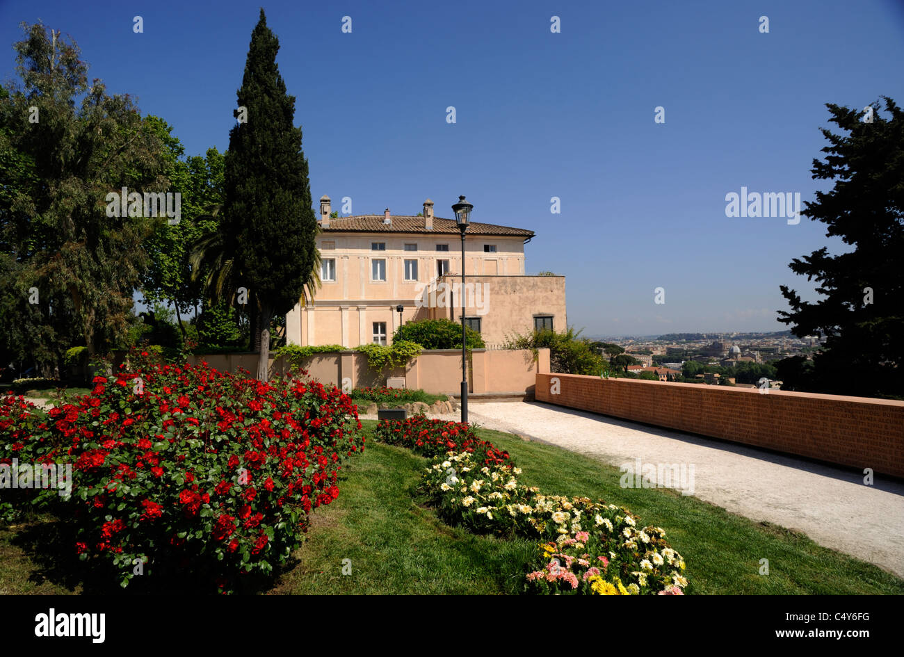 italy, rome, gianicolo hill, janiculum, villa lante Stock Photo - Alamy