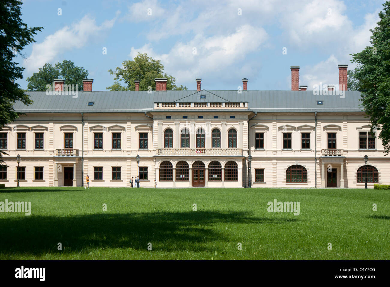 Old palace Habsburg, castle park in Zywiec, Poland Stock Photo Alamy