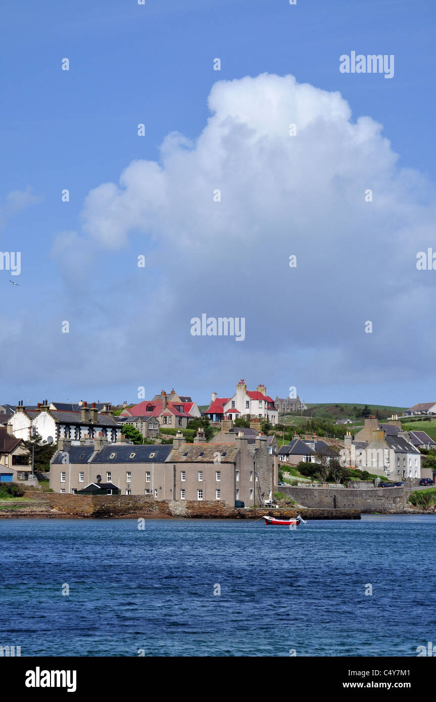 Town of Stromness on Mainland, Orkney, Scotland. Stock Photo