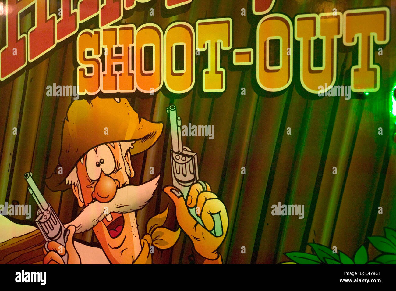 A arcade game during the Nottingham Goose Fair Stock Photo Alamy