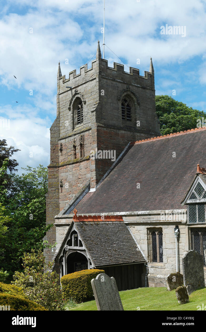 a country village parish church in england - beoley worcestershire ...