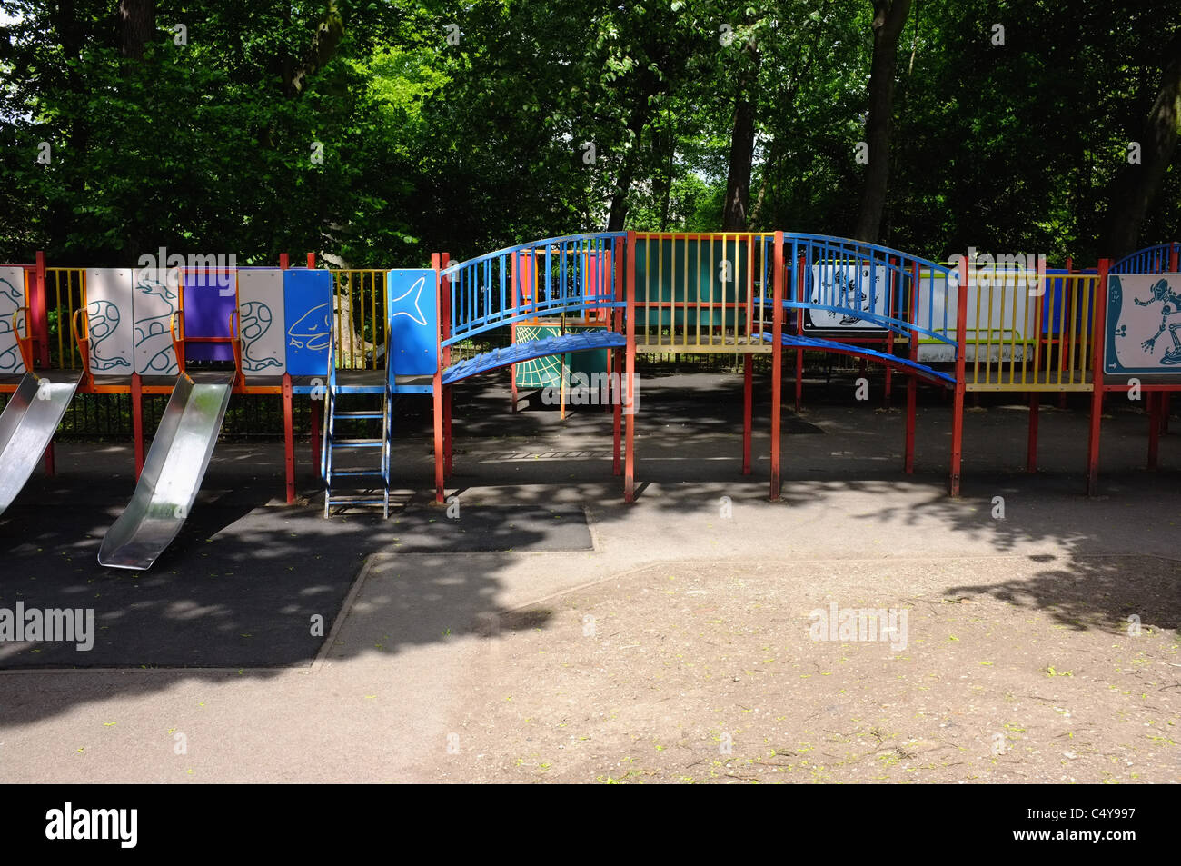 childrens playground cannon hill park warwickshire Stock Photo Alamy