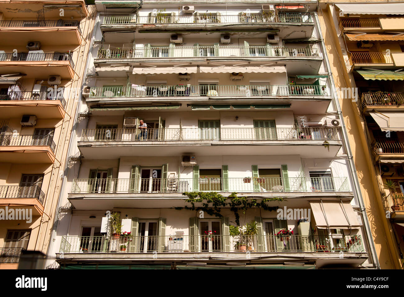 Apartment buildings in Thessaloniki, Macedonia, Greece Stock Photo Alamy