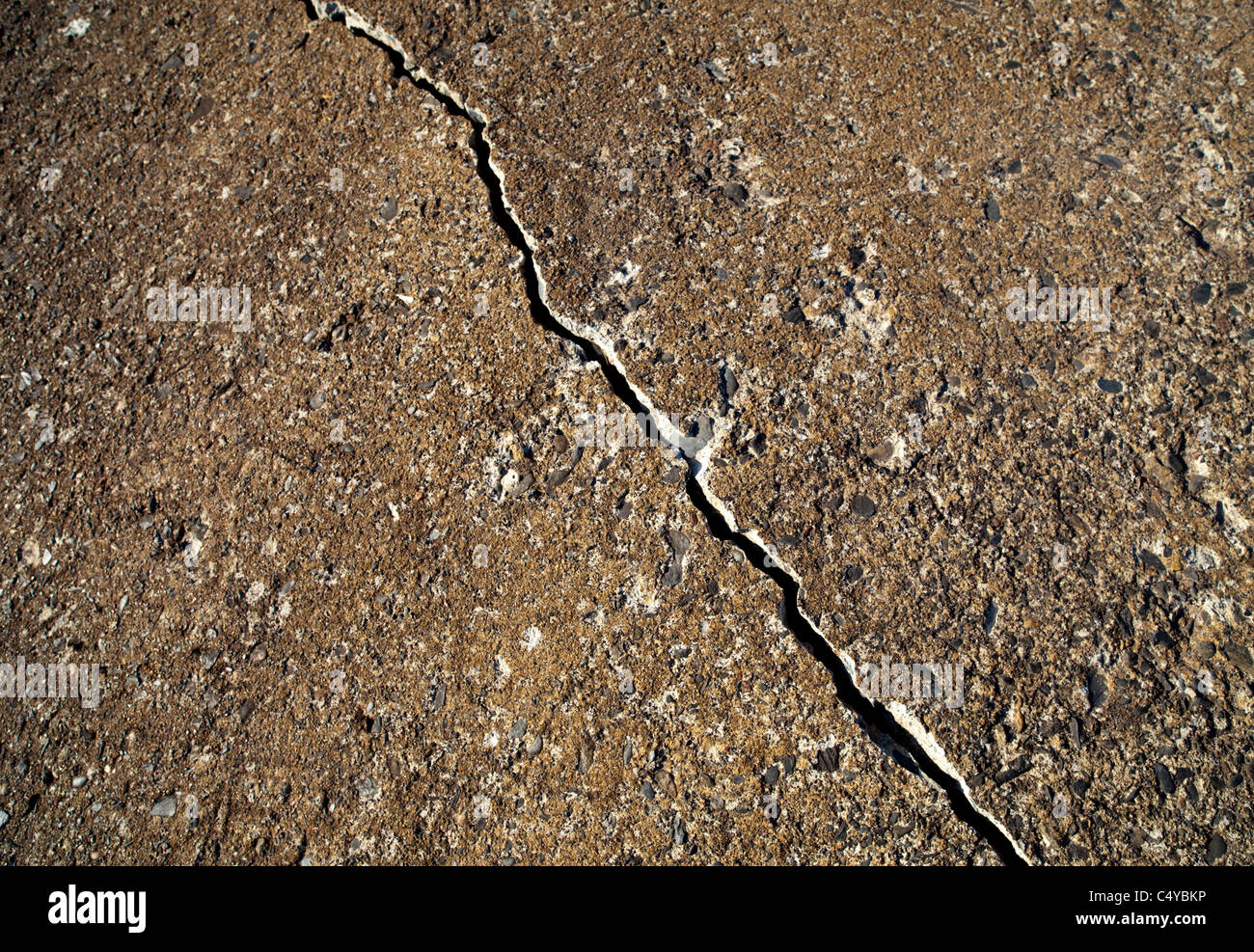 Crack on concrete surface Stock Photo