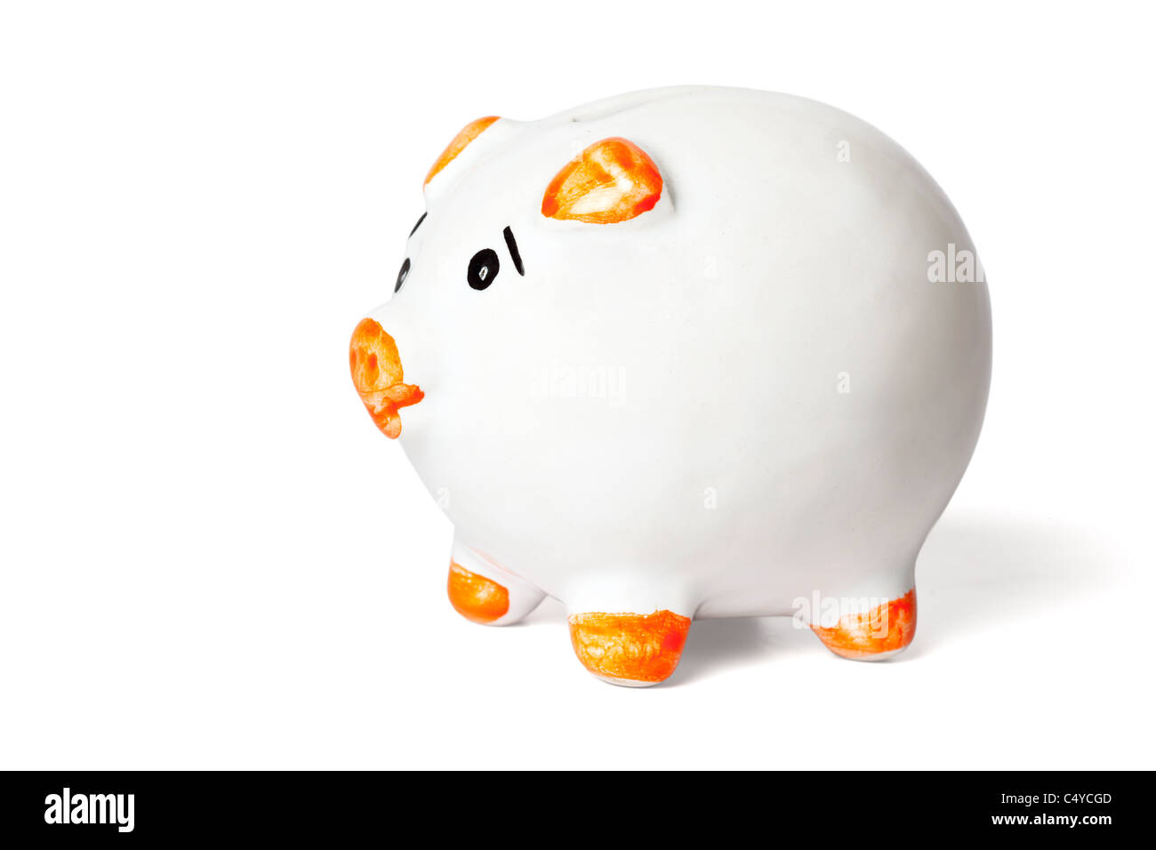Piggy bank isolated on white background Stock Photo - Alamy