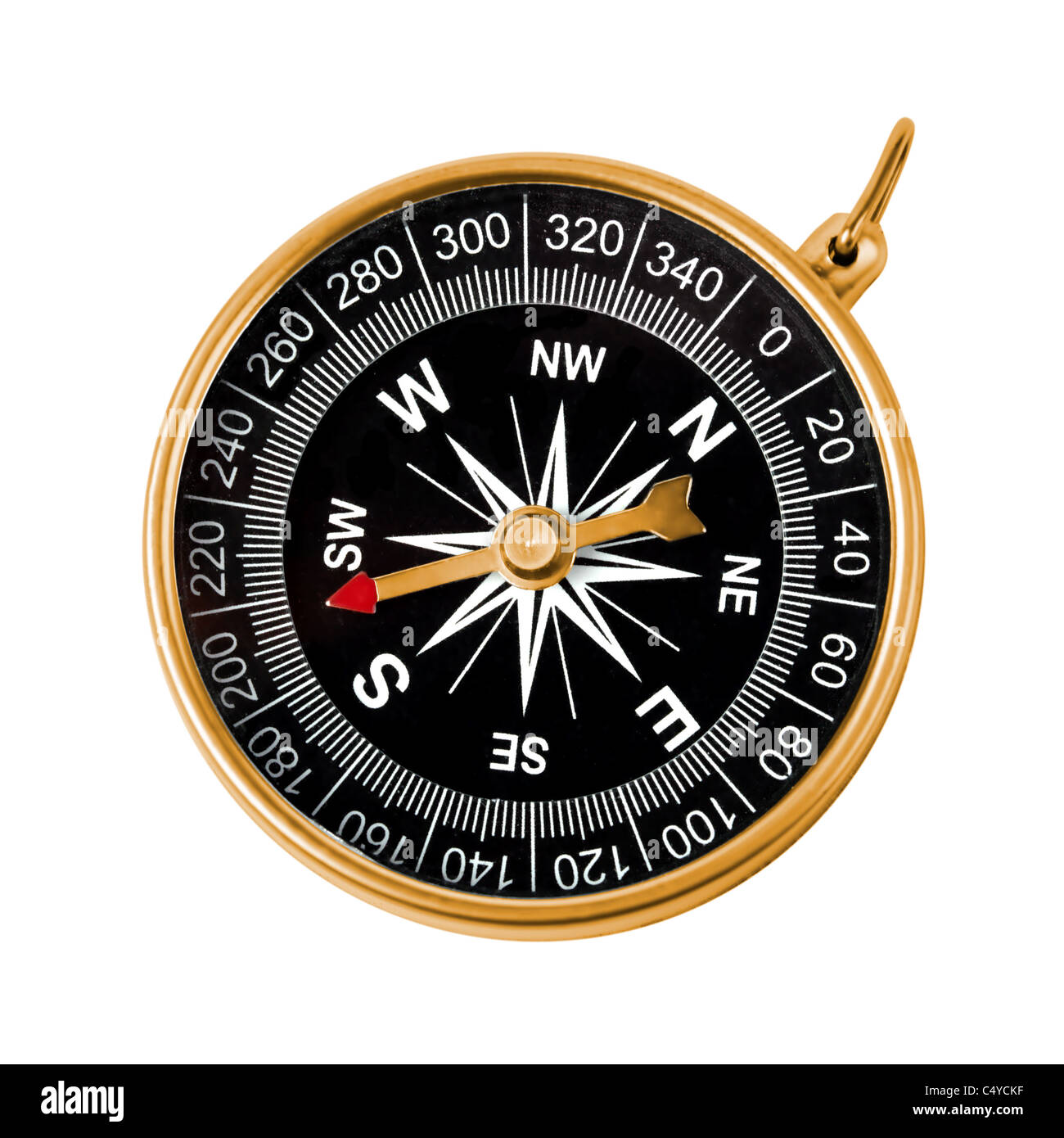 Compass isolated on white background Stock Photo - Alamy