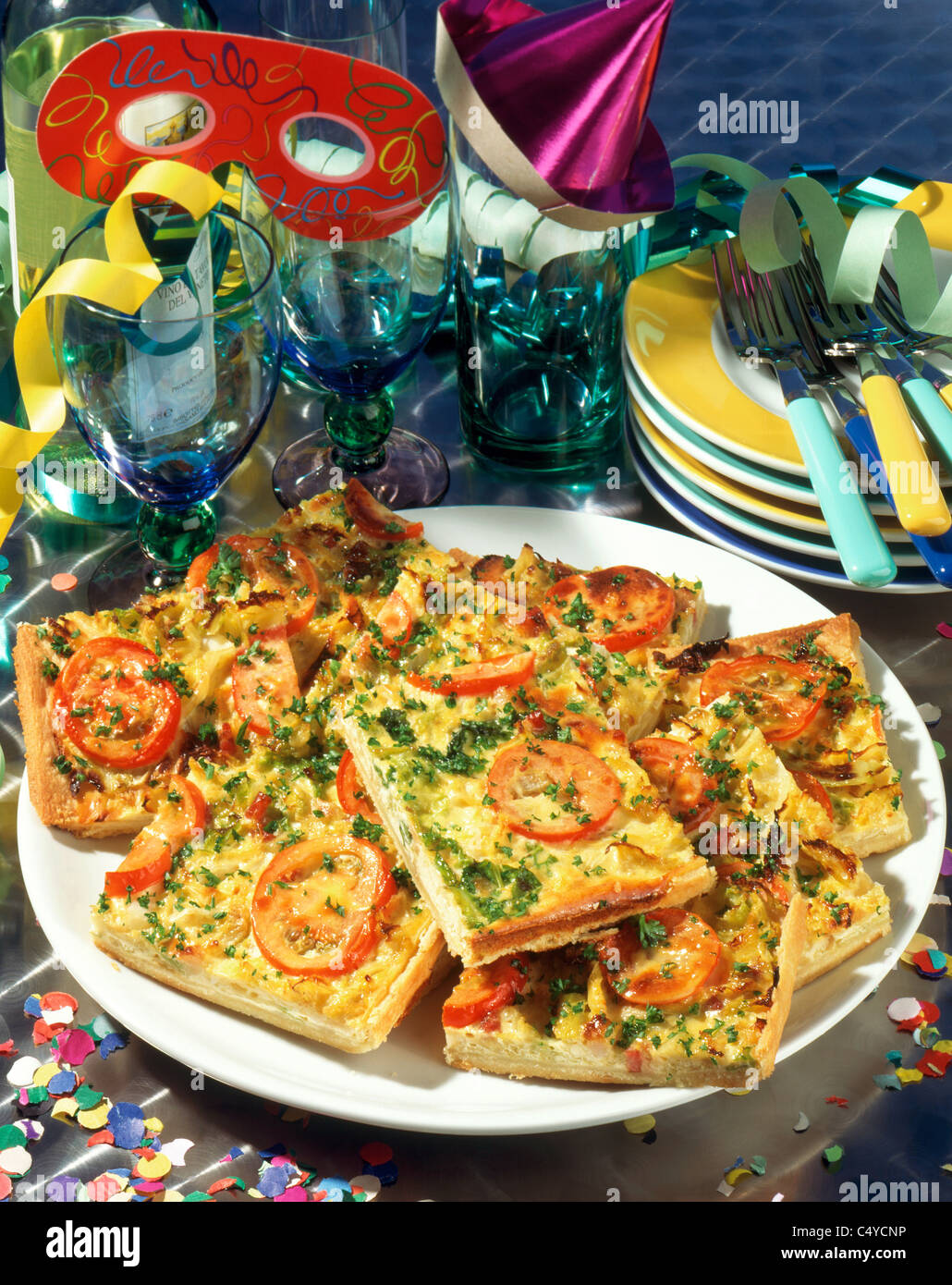 Savoy cabbage bacon cake Stock Photo Alamy