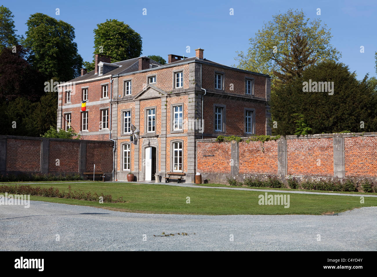 The Duke pavilion in the park of Enghien, Province of Hainaut, Wallonia, Belgium, Europe Stock Photo