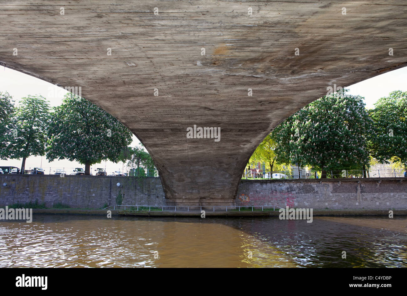 Bridge over Meuse river, Namur, Wallonia, Belgium Stock Photo