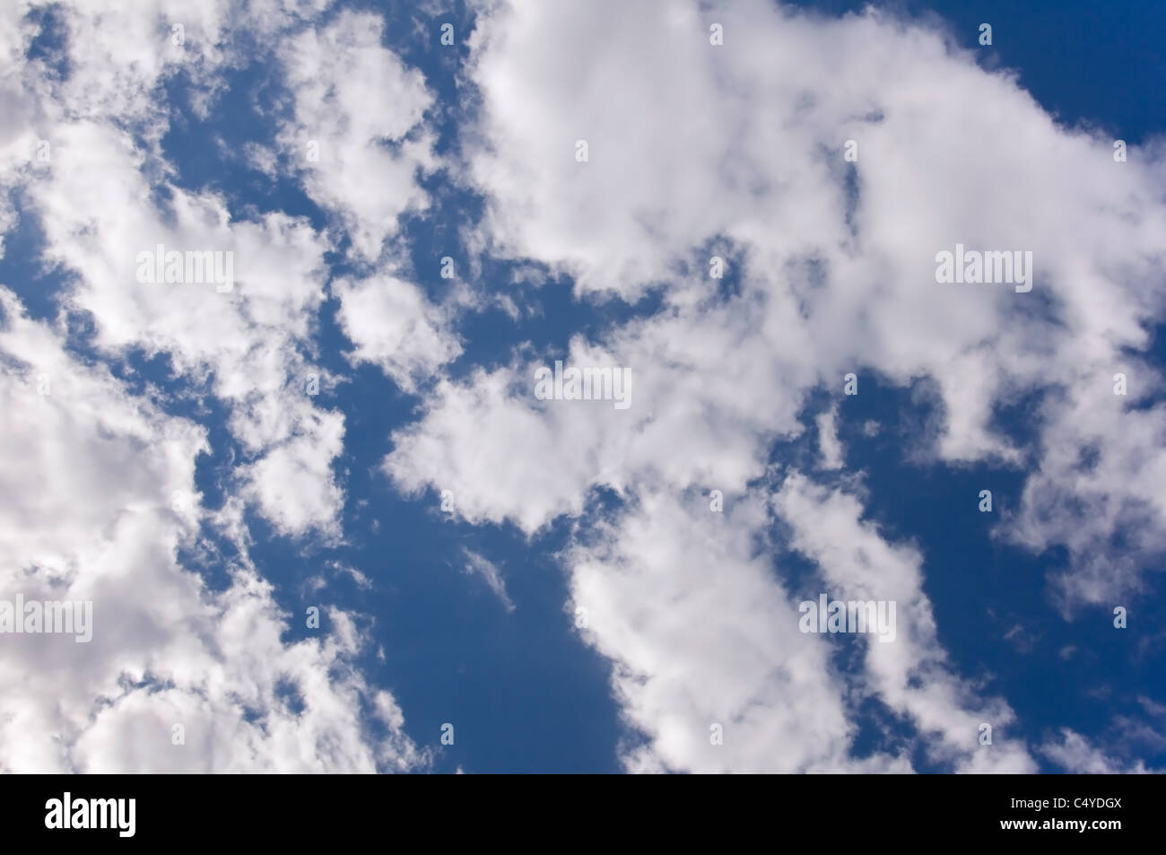 high blue sky with white clouds Stock Photo - Alamy